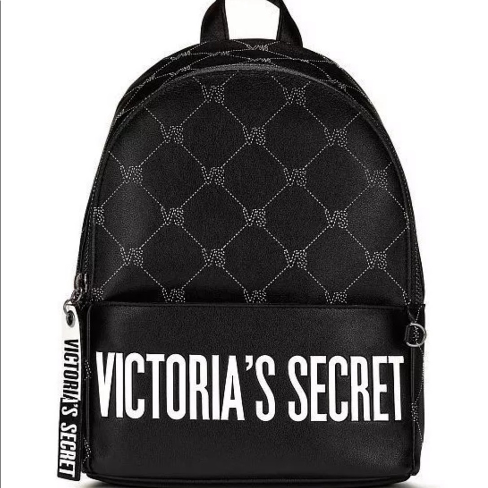 Victoria Secret Black White Mini BackPack NWT - Picture 1 of 4
